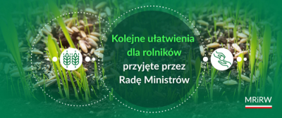 Kolejne ułatwienia dla rolników przyjęte przez Radę Ministrów